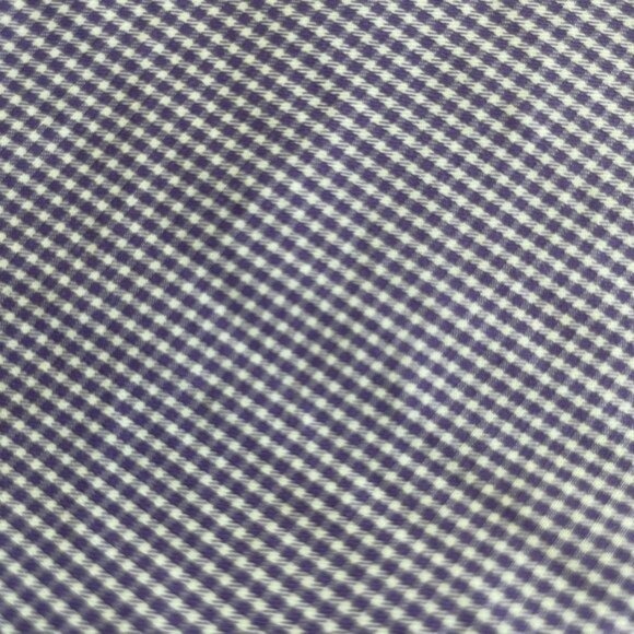 Ben Sherman LS Button Down Oxford Collar Check Print Shirt Purple White Sz 165 - Picture 11 of 15